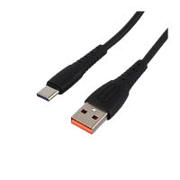 Кабель GoPower GP07T USB (m)-Type-C (m) 1м 2.4A силикон черный (1/200/800)