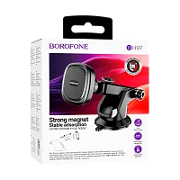 Держатель автомобильный Borofone BH97 на торпеду серый (1/84)
