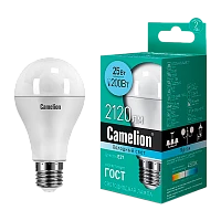 Лампа светодиодная Camelion A65 E27 25W 4500К 170-265V груша матовая (1/10/100)
