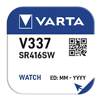 Батарейка Varta 337 (SR416SW) BL1 Silver Oxide 1.55V (1/10/100)