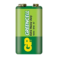 Батарейка GP GreenCell Крона 6F22 Shrink 1 Heavy Duty 9V (1/10/500)