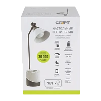 Светильник настольный Старт CT92 9W белый черный (1/12)