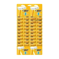 Бритва одноразовая BIC "БИК 1" 1 лезвие 36шт. на карте желтый (дубль)