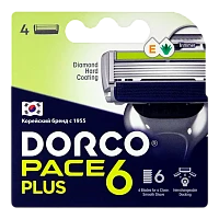 Сменные кассеты DORCO "PACE6 Plus" 6 лезвий 4шт. (цена за 1 шт) (4/96)