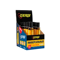 Клей Секунда 30мл универсальный быстрый BOX10 шоу-бокс (10/60)