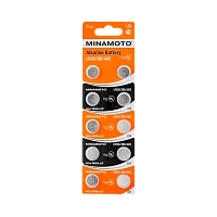 Батарейка Minamoto G10/LR1130/LR54/389A/189 BL10 Alkaline 1.5V (10/200/10000)