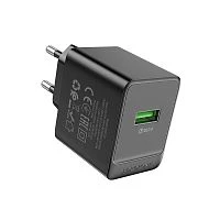 Сетевое З/У Borofone BAS12A 1USB 3.0A 18W QC3.0 черный (1/76/304)
