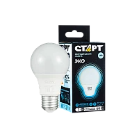 Лампа светодиодная Старт GLS E27 7W 4000К 220V груша Black матовая (1/10/100)