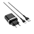 Сетевое З/У HOCO C12Q 1USB 3.0A QC3.0 с кабелем Type-C черный (1/10/100)