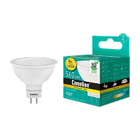 Лампа светодиодная Camelion MR16 GU5.3 8W 3000К 170-265V софит матовая (1/5/100)