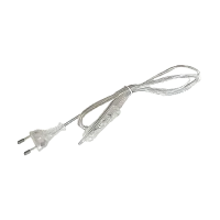 Кабель питания Прогресс для бра 1.7м 10A 2x0.5мм² с переключателем прозрачный (1/200)