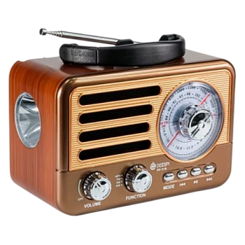 Радиоприемник DEESPI S1209 RE-01B пластик BT/AM/FM/SW/USB/AUX/MicroSD РЕТРО-стиль