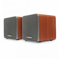 Колонки 2.0 Smartbuy CUBES 6W USB+Jack 3.5мм коричневый (1/20)