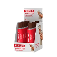 Клей Контакт обувной 30мл водостойкий BOX10 шоу-бокс (10/120)