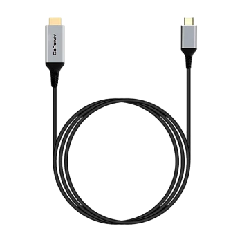 Кабель GoPower Type-C (m)-HDMI (m) 2м ПВХ 4K 60Hz черный Premium Zip-Lock c подвесом (1/100)