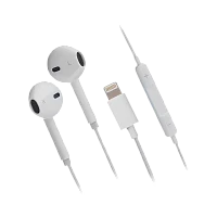 Наушники вставные GoPower GPHP10 Lightning (m) белый (1/200)