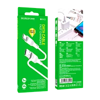 Кабель Borofone BX43 USB (m)-Type-C (m) 1м 2.4A ПВХ белый (1/360)