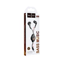 Наушники внутриканальные HOCO M68 с автосмоткой черный (1/31/310)