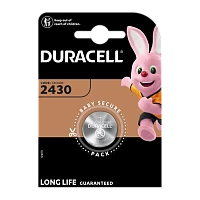 Батарейка Duracell CR2430 BL1 Lithium 3V (1/10/100)