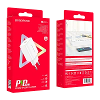 Сетевое З/У Borofone BA57A Type-C 20W белый (1/35/140)