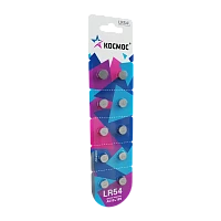 Батарейка Космос G10/LR1130/LR54/389A/189 BL10 Alkaline 1.5V (10/100/2000)