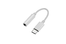 Переходник AUX GoPower Jack 3.5mm (f)-Type-C (m) 0.1м ПВХ Premium Zip-Lock c подвесом белый (1/500)