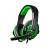 Наушники полноразмерные Defender G-300 Warhead с микр. игровые черный зеленый (1/20)