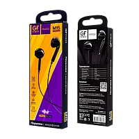 Наушники вставные GFPower M15 с микр. черный (1/200/800)