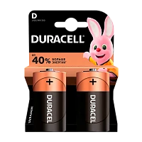 Батарейка Duracell Basic LR20 D BL2 Alkaline 1.5V (2/20/6600)
