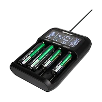 З/У для аккумуляторов GoPower Genius2000 Ni-MH/Ni-Cd/Li-ion/IMR/LiFePO4 4 слота (1/40)