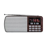 Радиоприемник Perfeo ЕГЕРЬ 3W пластик microSD USB/Jack3.5 коричневый (1/10)