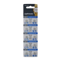 Батарейка GoPower G2/LR726/LR59/396A/196 BL10 Щелочная 1.55V (10/100/1000/3600)