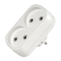 Разветвитель Makel 2р.Б/З белый 10030 (1/20)