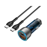 Автомобильное З/У HOCO NZ8 1USB/Type-C 25W QC3.0 синий (1/13/130)