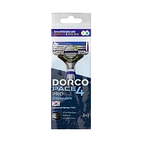 Бритва одноразовая DORCO "PACE4 PRO" 4 лезвия 1шт. (1/10)