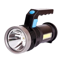 Фонарь туристический Ultraflash LED53765 3W LED+COB от аккумулятора IP20 4 режима черный (1/200)