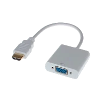 Переходник KS-IS HDMI (m)-VGA (f) 0.2м белый