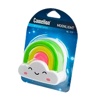 Ночник Camelion NL-177 "Радуга" 3LED 1W 220V в розетку (1/24/96)