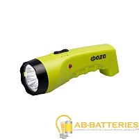 Фонарь туристический Фаzа AccuF2-L04 4LED от аккумулятора прямая подзарядка зеленый (1/20)