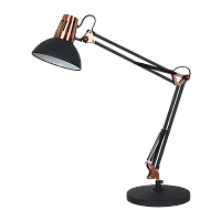 Светильник настольный Camelion KD-431A 40W 230V E27 на основании черный медный