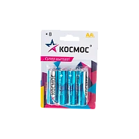 Батарейка Космос LR6 AA BL8 Alkaline 1.5V (8/96/576)