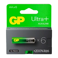 Батарейка GP ULTRA PLUS G-tech LR6 AA BL6 Alkaline 1.5V (6/96/768)
