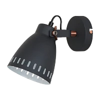 Светильник настенный Camelion WML-428-1 New York 40W 230V E27 черный (1/20)