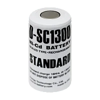 Аккумулятор ET D-SC1300 23.0*43.0, 1.2В, 1300мАч, Ni-CD (1/25/400)