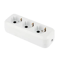 Колодка Toker 3R 3гн с/з белый (1/80)