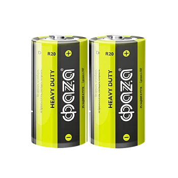 Батарейка Фаzа R20 D Shrink 2 Heavy Duty 1.5V (2/12/288)