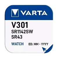 Батарейка Varta 301 (SR43SW) BL1 Silver Oxide 1.55V (1/10/100)
