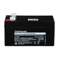 Аккумулятор свинцово-кислотный GoPower LA-1212 12V 1.2Ah T1/ F1 (1/20)