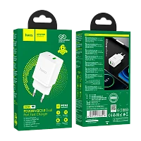 Сетевое З/У HOCO N28 1USB/Type-C 3.0A 20W PD,QC белый (1/13/130) 