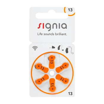 Батарейка Siemens Signia ZA13 BL6 Zinc Air 1.45V (6/60/300)